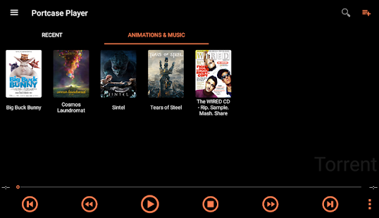 Portcase Player Torrent & IPTV Bildschirmfoto