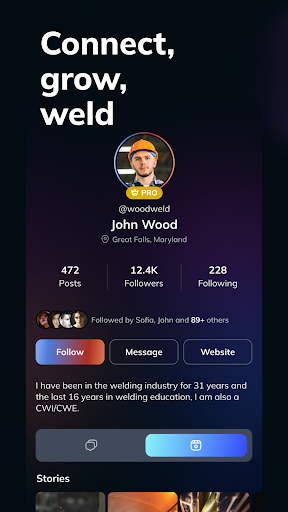 Android application WELD screenshort