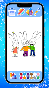 Captura de Pantalla 12 Simon The Bunny coloring android