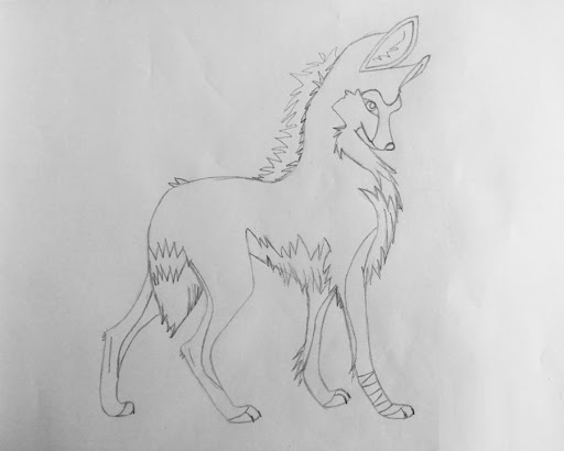 How to draw an anime wolf