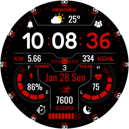#9. KZY020 (Android) Ved: Kzy Watchfaces