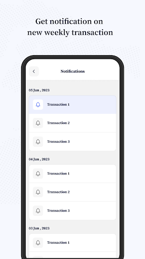 Android application Newsec Transaction screenshort