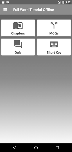 Android application Learn MS Word screenshort