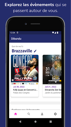 Android application Dibundu screenshort