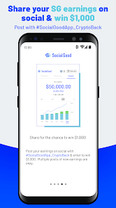 SocialGood App:Crypto CashBack  screenshots 4