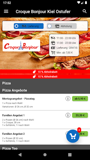 Android application Croque Bonjour Kiel Ostufer screenshort