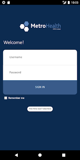 Android application MetroHealth Mobile screenshort