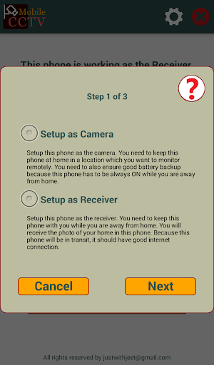 Android application Mobile CCTV screenshort