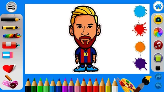 Messi Coloring Book football