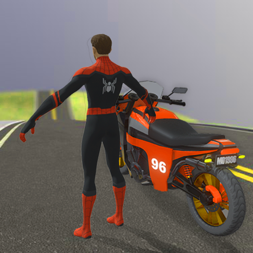 Superhero Moto Bike Race