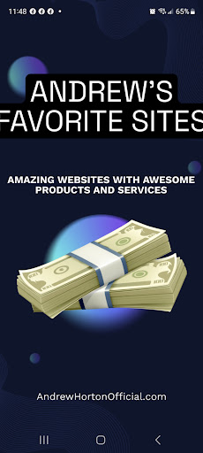 Android application Andrew's Favorite Sites screenshort