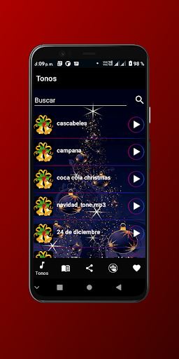 Android application Ringtones Navideños screenshort