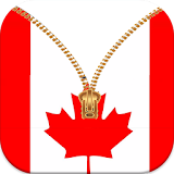 Canada flag zipper icon