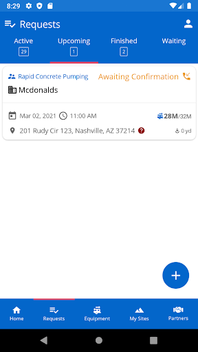 Rapid Service Request Screen 2