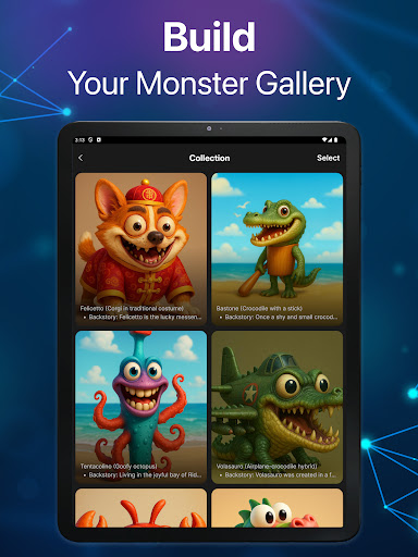 Screenshot of AI Hybrid Character Creator