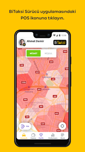 Android application BiTaksiPOS screenshort