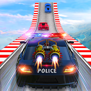 Police Car Chase GT Racing Stunt: Ramp Car Games