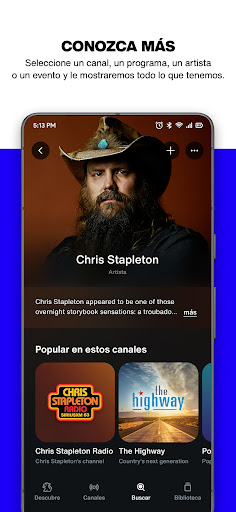 SiriusXM: Música y más Captura de Pantalla de la Aplicación Android 3