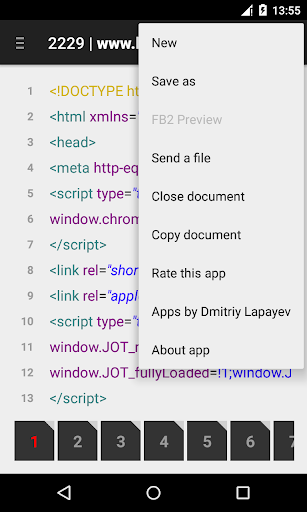 XML Editor Screen 2