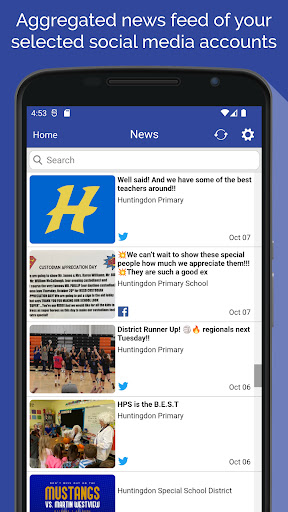 Huntingdon School District Screen 2