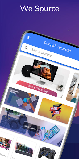 Android application Shopah Express screenshort