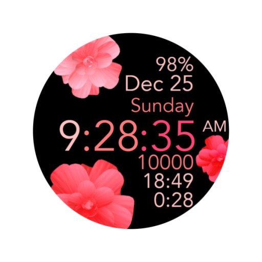 Pink Flowers (No Animation) logo