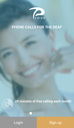 Android application Pedius screenshort