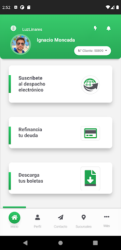 Luzlinares App Screen 3