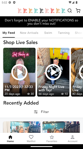 Android application Just Peachy Co. screenshort
