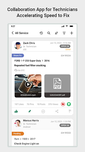 Android application Collabtic screenshort