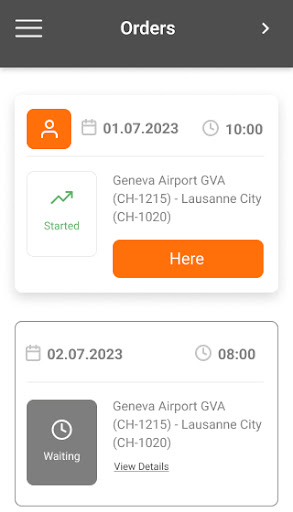 AlpDriver App Screen 2
