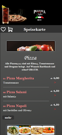 Pizzeria Sofia Screen 2
