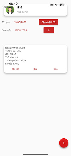 Android application QLCL Bột Mì screenshort