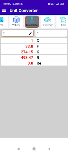 Ultimate Unit Converter Screen 2