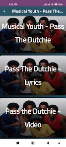 Captura 1 Musical Youth Pass the Dutchie android