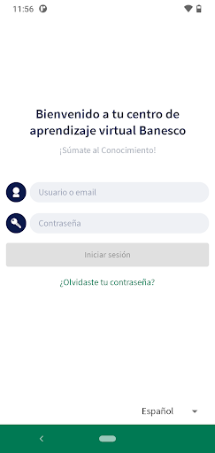 Android application Aprendizaje Virtual Banesco screenshort