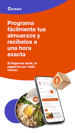 Android application Quchara - Almuerzos a tiempo screenshort
