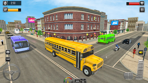 School Bus Driving: Bus Game apkpoly screenshots 9