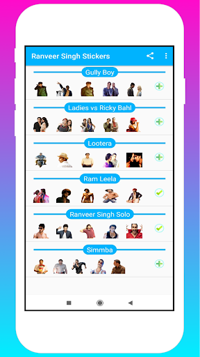 Ranveer Singh Stickers Screen 3