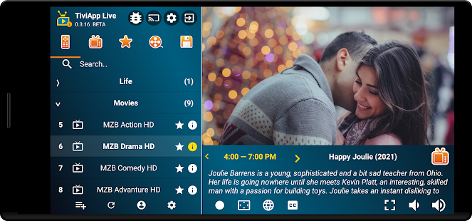 TiviApp Live IPTV Player android2mod screenshots 2