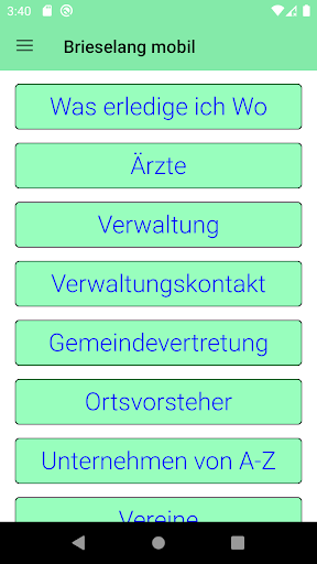 Android application Brieselang screenshort