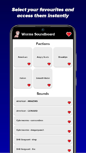 Worms Soundboard Screen 2