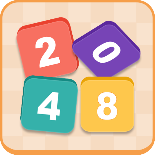 Magic dropping numbers 2048 logo