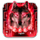 Flaming Wicked Wolf Keyboard Theme icon