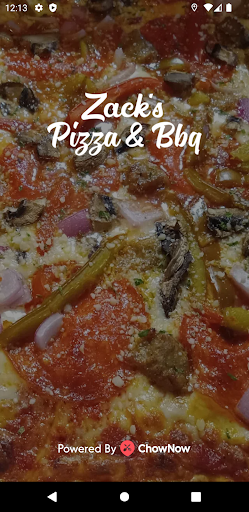 Android application Zack's Pizza and BBQ screenshort