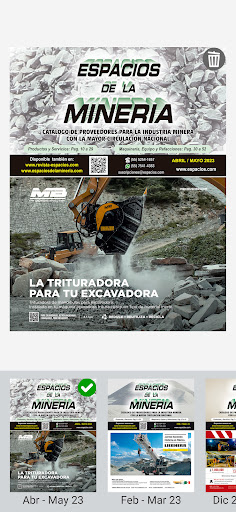 Android application Revista Minería screenshort