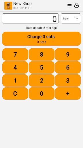 Android application Bolt Card PoS screenshort