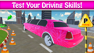 Pink Lady Limo Taxi Driver Go - Screenshot 2