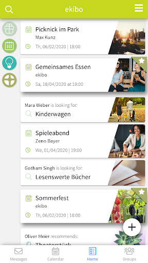 Android application ekibo screenshort