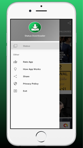 Android application Status Downloader screenshort